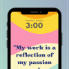 Mobile mockup - Positive Affirmation background